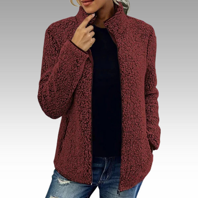 Silvia™ - Elegant Avslappnad Fleecejacka