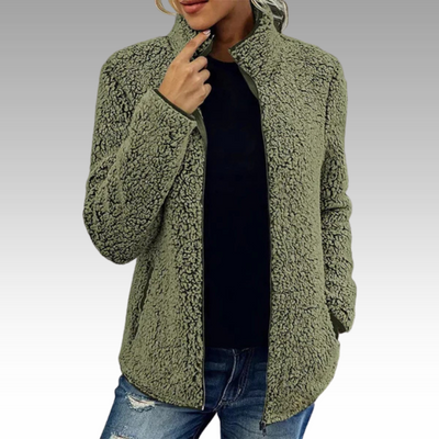 Silvia™ - Elegant Avslappnad Fleecejacka
